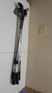 Variety of Vintage Golf Clubs