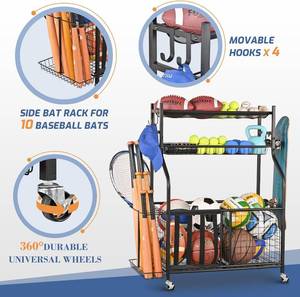 PLKOW-  Sports Equipment Storage for Garage