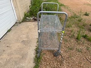 lot 38 image: Nexel Two Shelf Rolling Cart