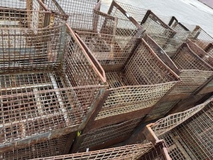 lot 12 image: Six Metal Cages 40 x 48 x 36
