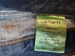 lot 43 image: Three New Carhartt Relaxed Fit Jeans 48 x 32