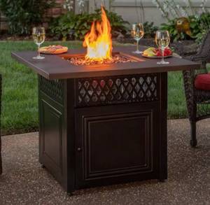 lot 2 image: New DualHeat Technology Gas Firepit and Infrared Patio Heater