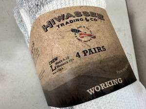lot 268 image: 4 New Pair of Hiwassee Trading Co Working Socks