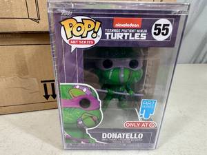 lot 313 image: 5 New Funko Pop TMNT Collector Figurines