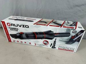 lot 16 image: New Ruvio Rechargeable Cordless Handheld Vacuum