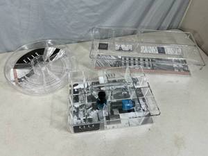 lot 80 image: 3 New Elle Cosmetic Organizers w Contents