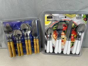 lot 84 image: 2 New Silverware Sets