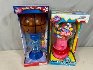 lot 109 image: 2 New Gumball Banks
