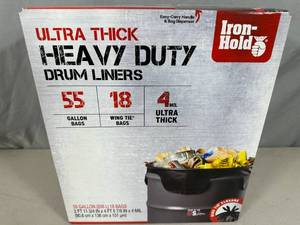 lot 127 image: New Iron Hold Ultra Thick Heavy Duty Drum Liners