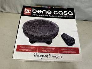 lot 128 image: New Bene Casa Granite Mortar and Pestle