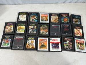 lot 10A image: 20 Vintage Atari Video Game Cartridges