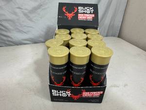 lot 165 image: 12 New Bucked Up Buck Shot Energy Drink Shots