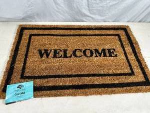 lot 160 image: New Coir Door Mat  Entry Mat