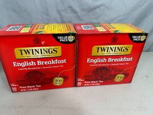 lot 196 image: 100 Bags of Twinings English Breakfast Tea