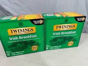 lot 197 image: 100 Bags of Twinings Irish Breakfast Tea