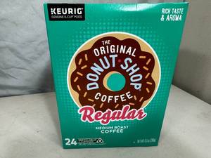 lot 199 image: New Box of 24 Donut Shop Coffee Keurig Coffee Pods