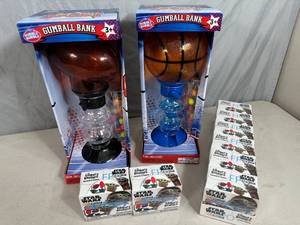 lot 218 image: Sports Gumball Machines and Star Wars Gummy Candy
