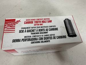 lot 221 image: New Milwaukee Carbide Tooth Hole Saw 2