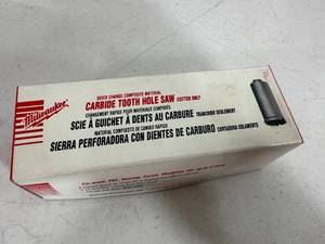 lot 224 image: New Milwaukee Carbide Tooth Hole Saw 1