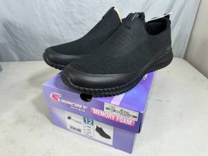 lot 291 image: New Skechers Memory Foam Shoes - Size 12