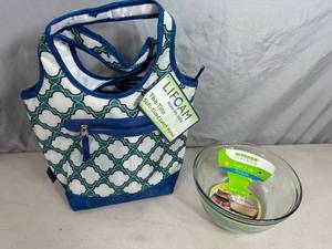 lot 294 image: New Lunch Cooler and New 1.5 qt Anchor Mixing Bowl