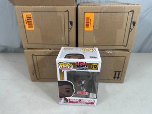 lot 321 image: 4 New Funko Pop Magic Johnson USA Basketball Collector Figurines