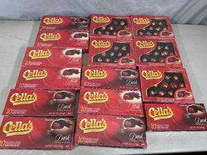 lot 328 image: Cellas Milk and Dark Chocolate Covered Cherries