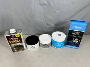 lot 336 image: New Hagerty Silver Polish, SIlver Keeper, Furniture Wax, Pearl Cleaner, Etc