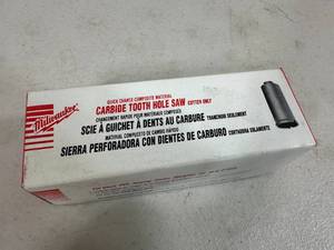 lot 342 image: New Milwaukee Carbide Tooth Hole Saw 34