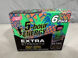 lot 138 image: New 6 Pack of 5 Hour Energy Shots