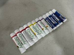 lot 140 image: 12 New Natural Beeswax Lip Moisturizer
