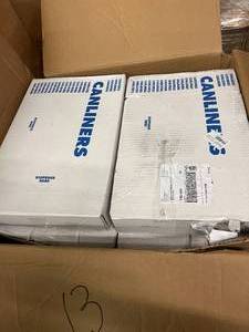 lot 2 image: 13 Cases (250 each case) NEW Heritage 30 x 36 20-30 Gallon Trash Can Liners - Clear - some boxes have slight damage...
