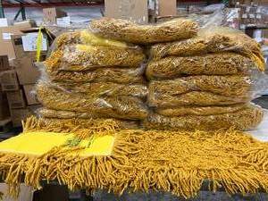 lot 27 image: Lot of 12 NEW Dalco 2255 Pro-Line 1TC17 Infinity Twist 48 Industrial Use Dust Mops -&nbspFirst-patented Infinity Twist yarn wont fray or unravel