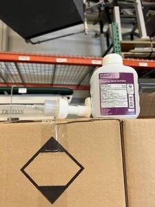 lot 108 image: WOW MSRP $5000  25 Cases (12 bottles per case) Alcare Enhanced Hand Sanitizer Instant Foaming 72% Alcohol Sanitizer 400ml Pump Bottles
