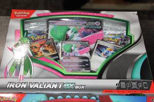 Pokemon Iron Valiant EX & Roaring Moon EX Box Lot  4 Packs Each  8 Packs