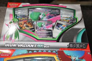Pokemon Iron Valiant EX & Roaring Moon EX Box Lot  4 Packs Each  8 Packs