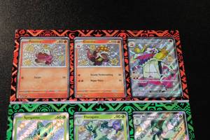 Pokemon Skeledirge - Meowscarada - Quaquaval Promo Set w Magnetic Frame Complete Set