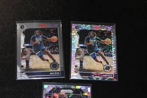 2019-20 Premium Stock Naz Reid Rookie Card Lot  2 Rookie Cards w 2021-22 Prizm Silver Ice