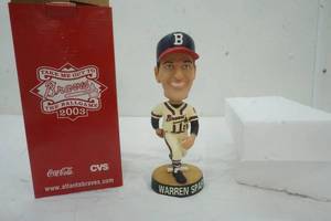 lot 8 image: 2003 Atlanta Braves # 21 Warren Spahn Bobblehead