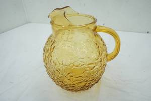 lot 25 image: 1 Gallon Depression Glass Pitcher