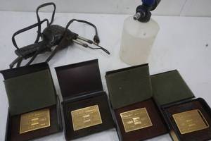 lot 33 image: Prayer, Brass Belt Buckles, Welder