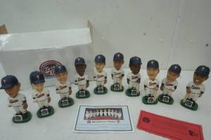 lot 38 image: 1965 40th Anniversary Twins American League Champions Series of Bobbleheads