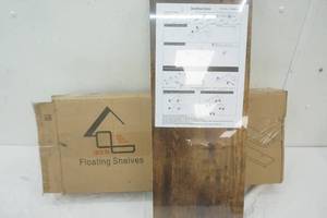 lot 78 image: New Floating Shelves (Dark Wood color)