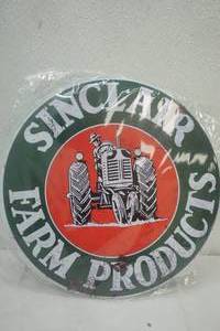 lot 141 image: 12 Tin Sinclair Farm Sign