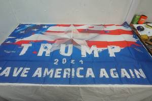 lot 146 image: Flag 35.5 x59.1 Trump 2024
