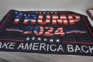 lot 148 image: Flag 35.5 x59.1 2024 Trump