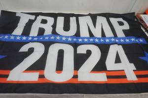 lot 150 image: Flag 35.5 x59.1 2024 Trump
