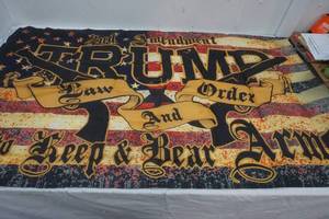 lot 151 image: Flag 35.5 x59.1 2024 Trump
