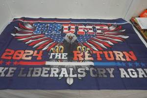 lot 153 image: Flag 35.5 x59.1 2024 Trump Return