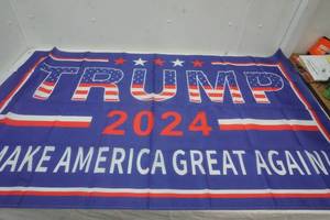 lot 155 image: Flag 35.5 x59.1 2024 Trump The Rules Have Changed